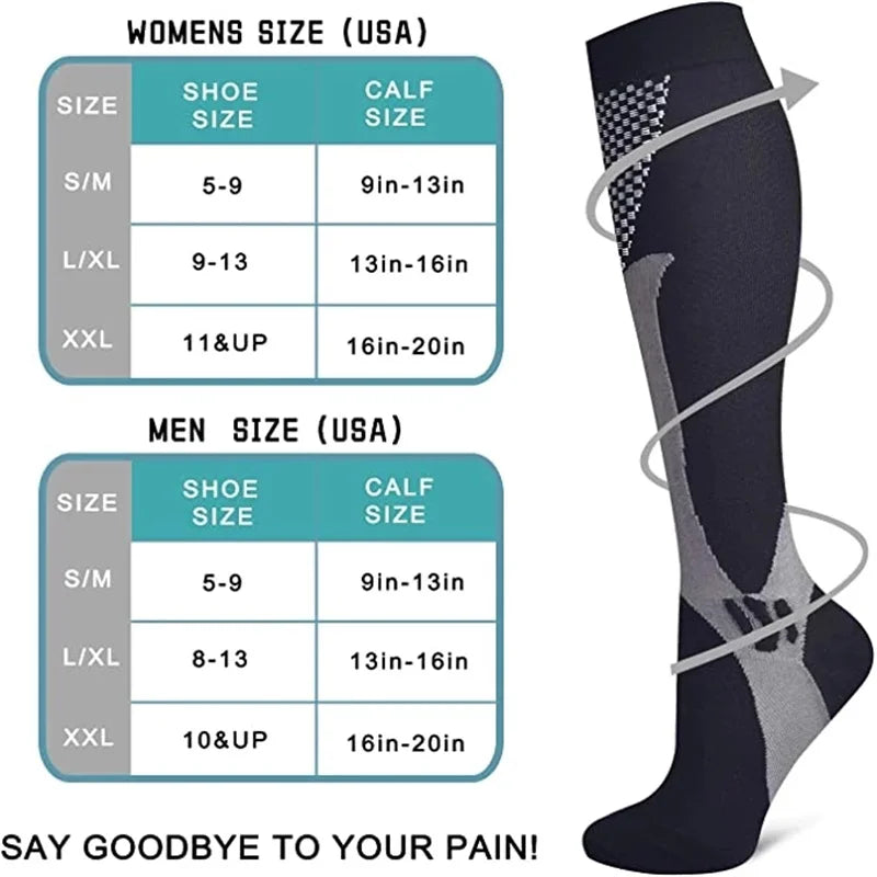 ProFit Compression Socks™: Anti-Fatigue & Pain Relief for Sports Performance