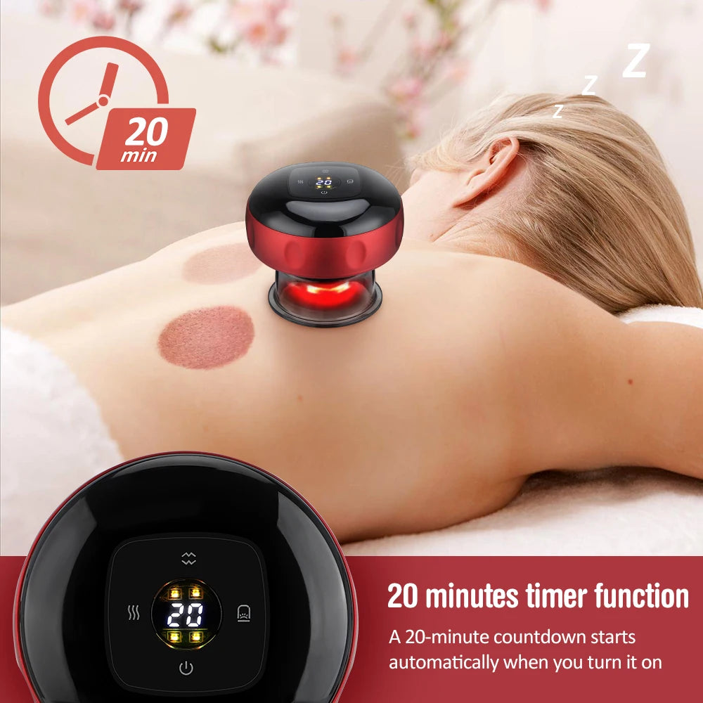 DeepRelief Cup™ Intelligent Vacuum Cupping Massage Device - Targeted Suction & Heat for Chronic Aches & Tension