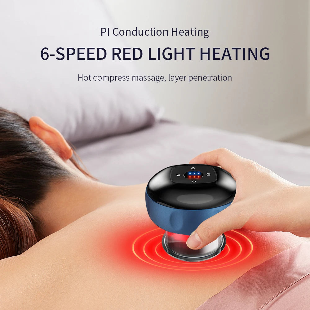 DeepRelief Cup™ Intelligent Vacuum Cupping Massage Device - Targeted Suction & Heat for Chronic Aches & Tension