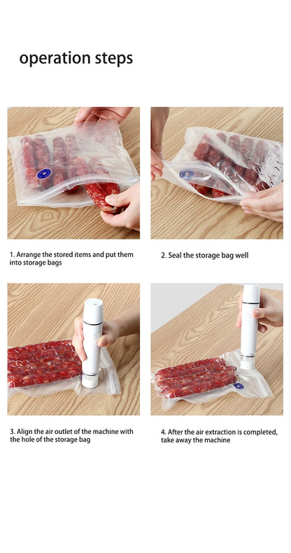 FreshGuard™ Handheld Food Vacuum Packer – Extend Shelf Life & Keep Snacks Crisp!