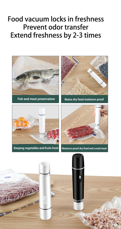 FreshGuard™ Handheld Food Vacuum Packer – Extend Shelf Life & Keep Snacks Crisp!