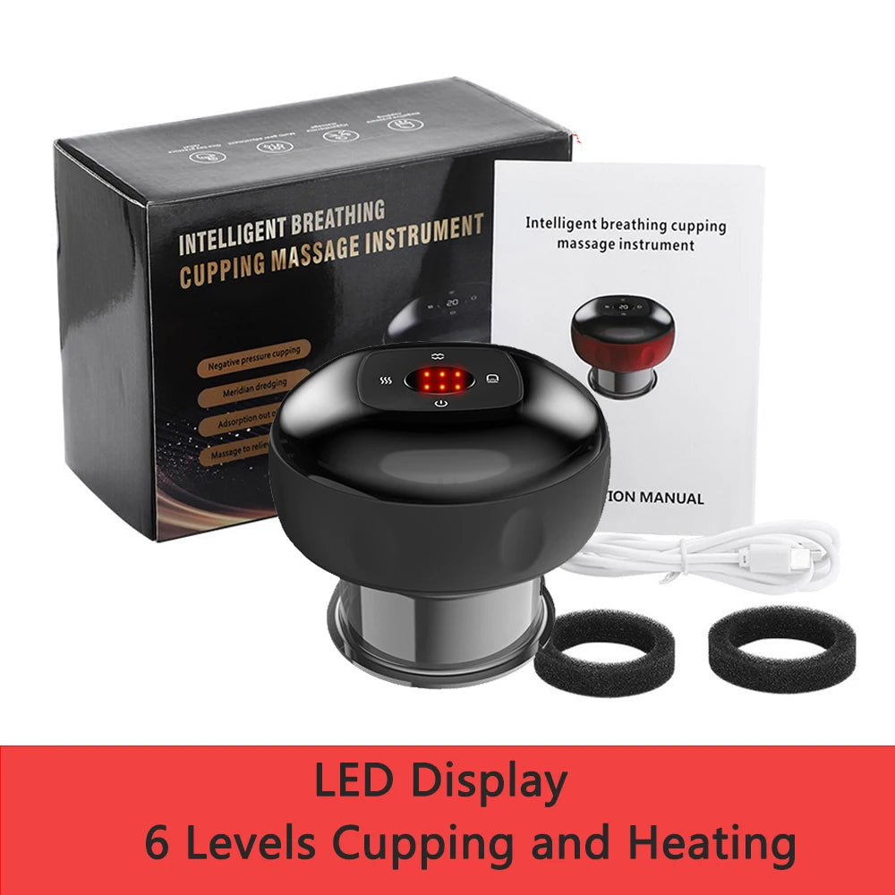 DeepRelief Cup™ Intelligent Vacuum Cupping Massage Device - Targeted Suction & Heat for Chronic Aches & Tension