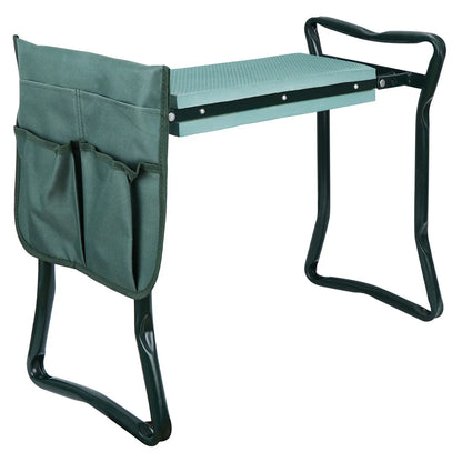 GardenEase™ Comfort Kneeler & Stool – Soft Cushion and Tool Pouch for Easy Gardening